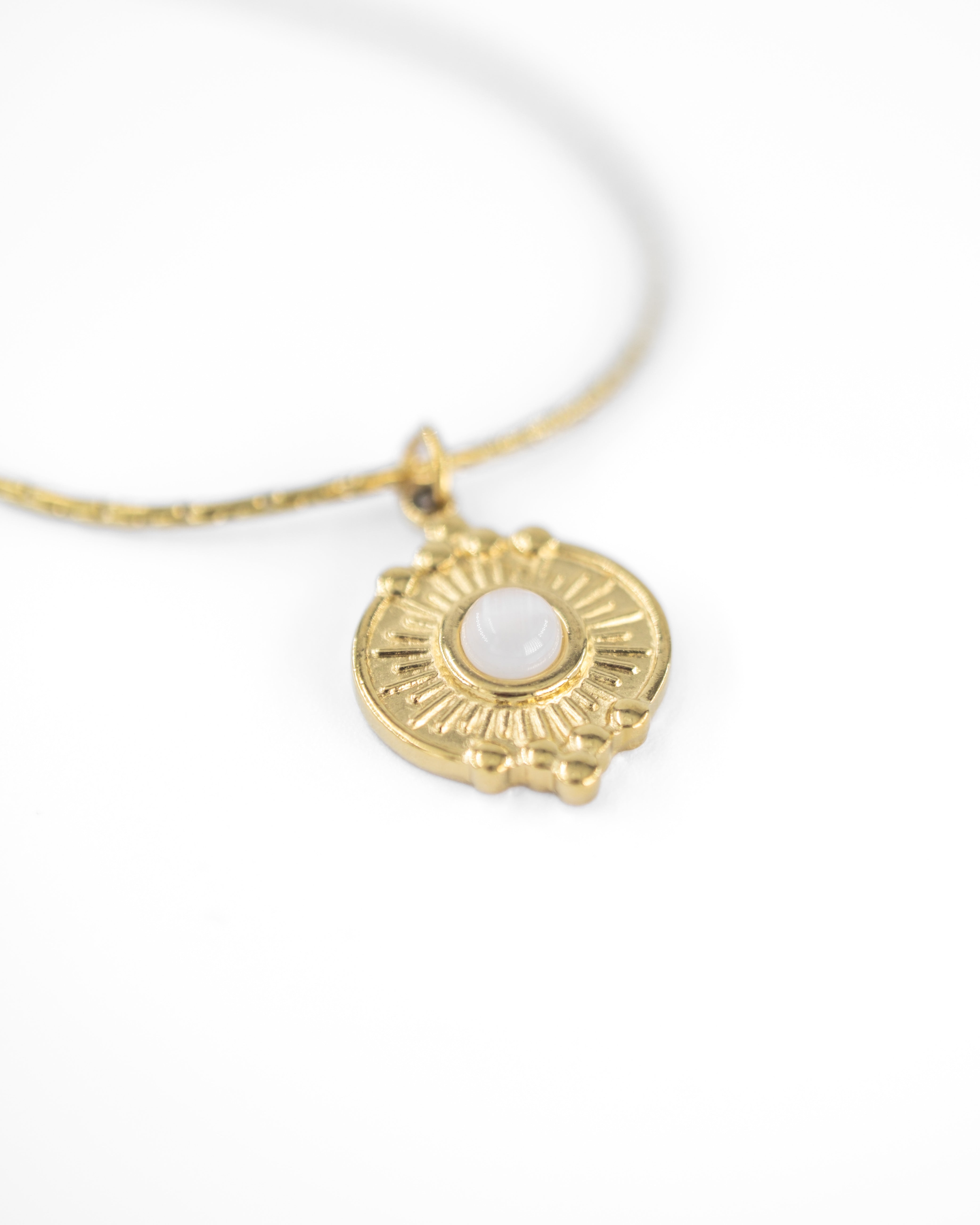 RAYELLE TAŞLI ÇELİK KOLYE