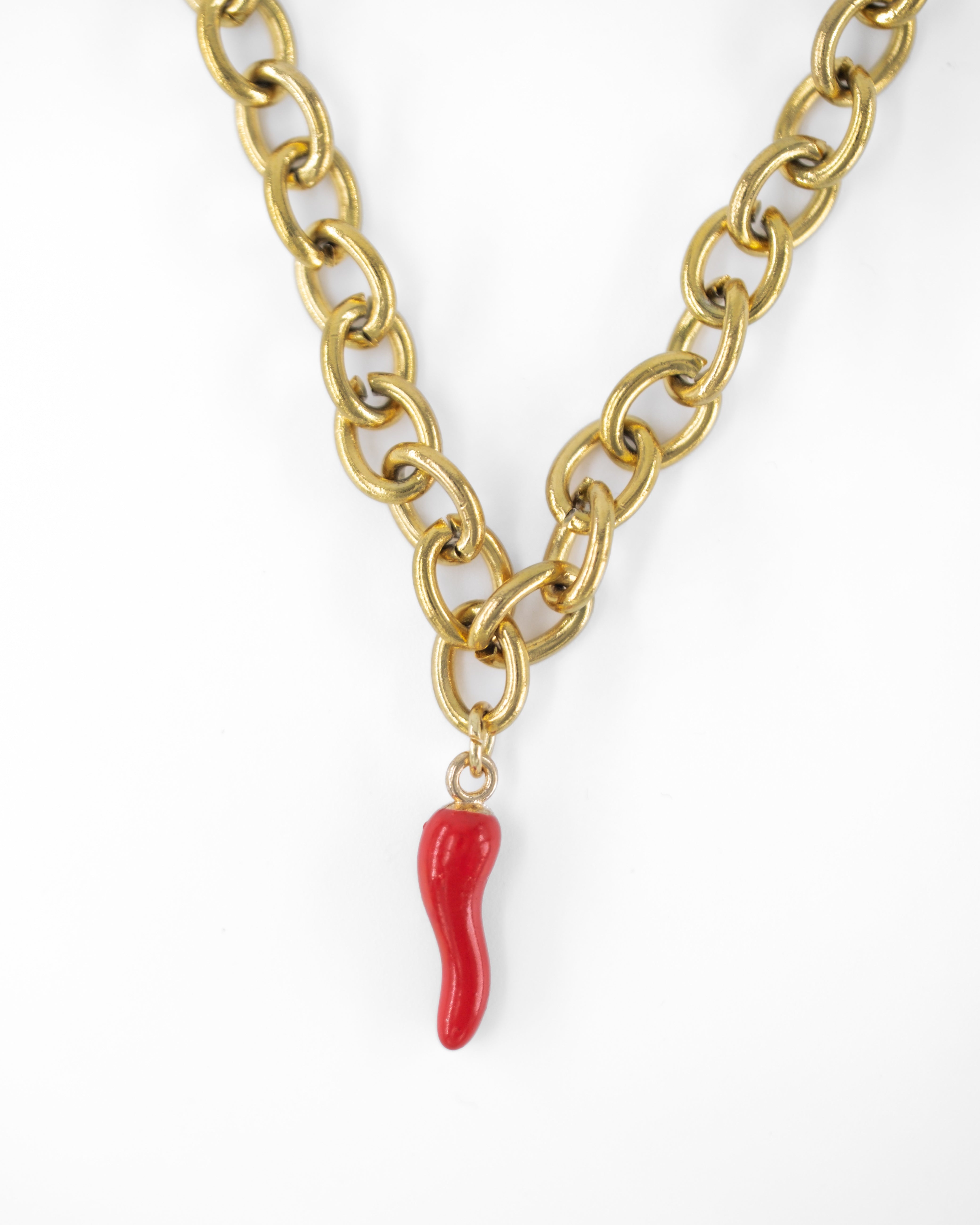 PEPPERA BİBERLİ ÇELİK KOLYE