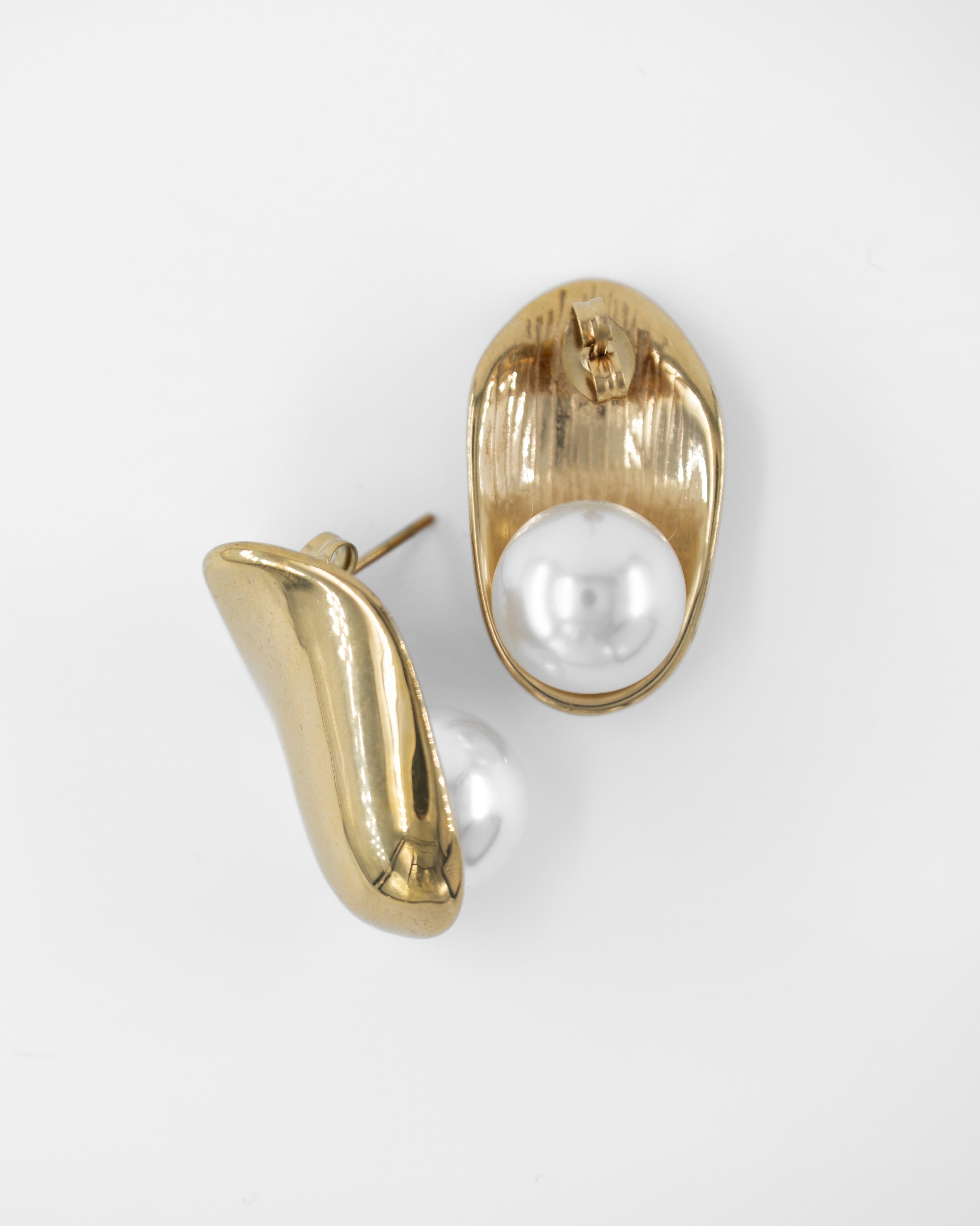 PEARL COCOON İNCİLİ ÇELİK KÜPE