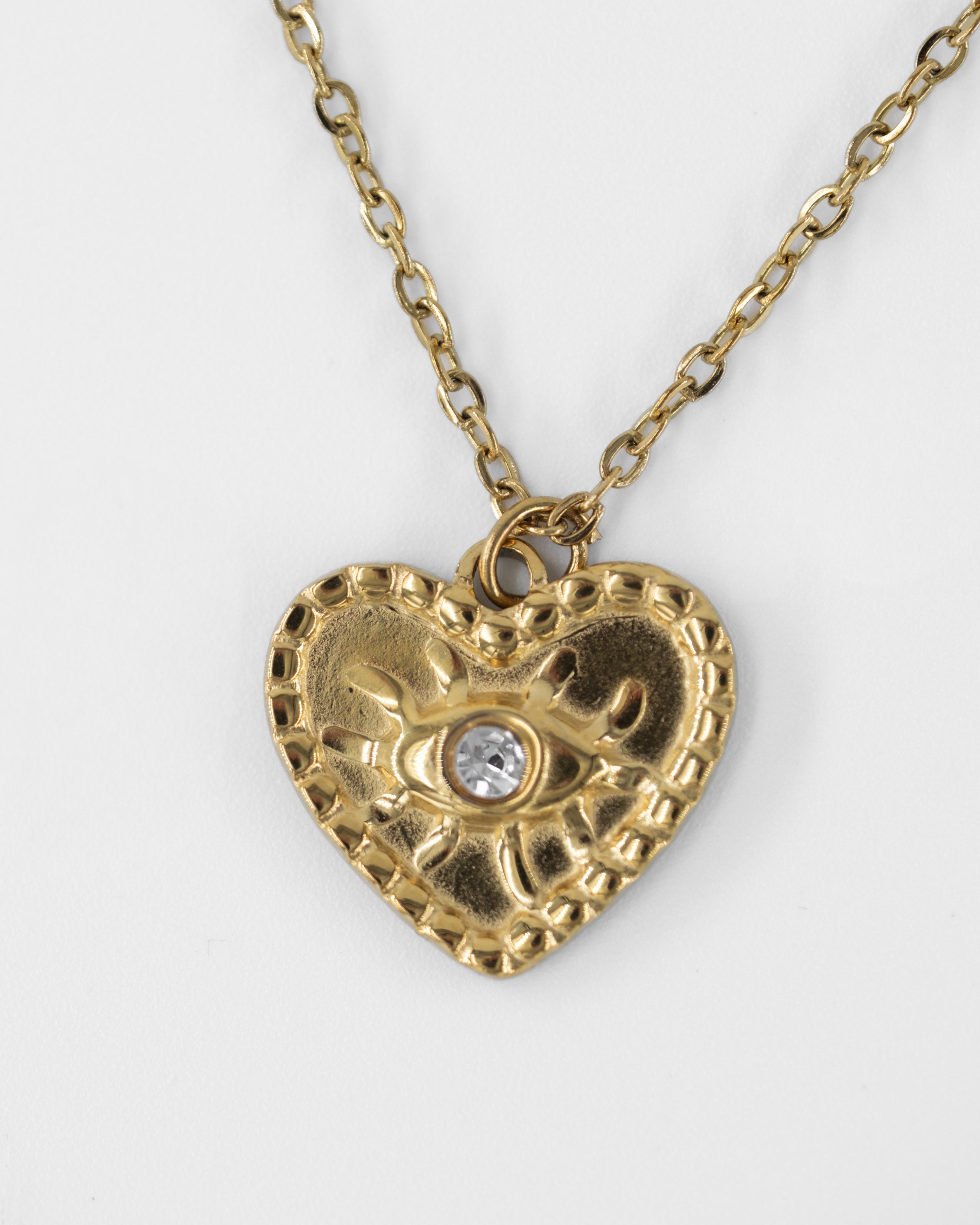 CRYSTAL GAZE KALPLİ ÇELİK KOLYE