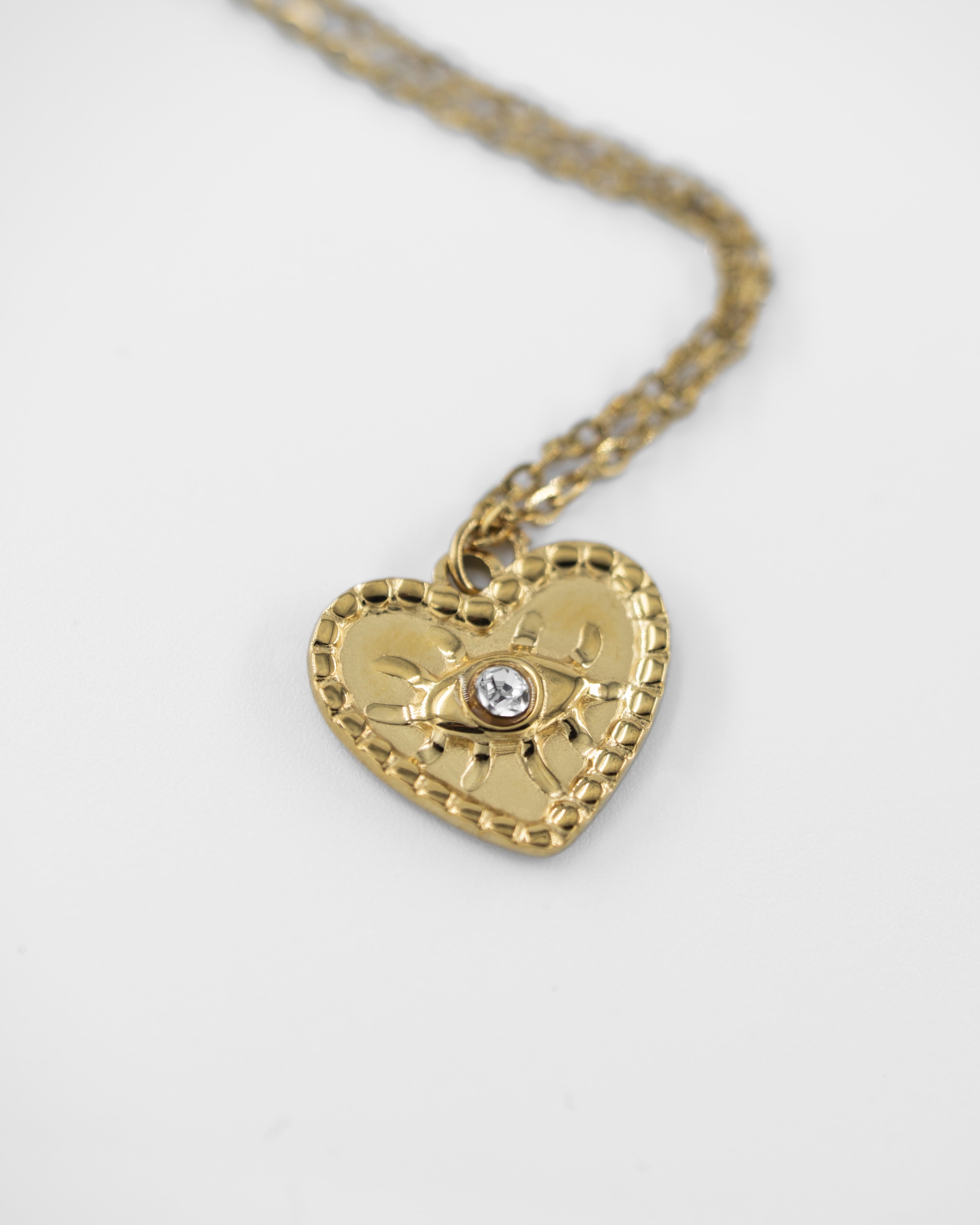 CRYSTAL GAZE KALPLİ ÇELİK KOLYE