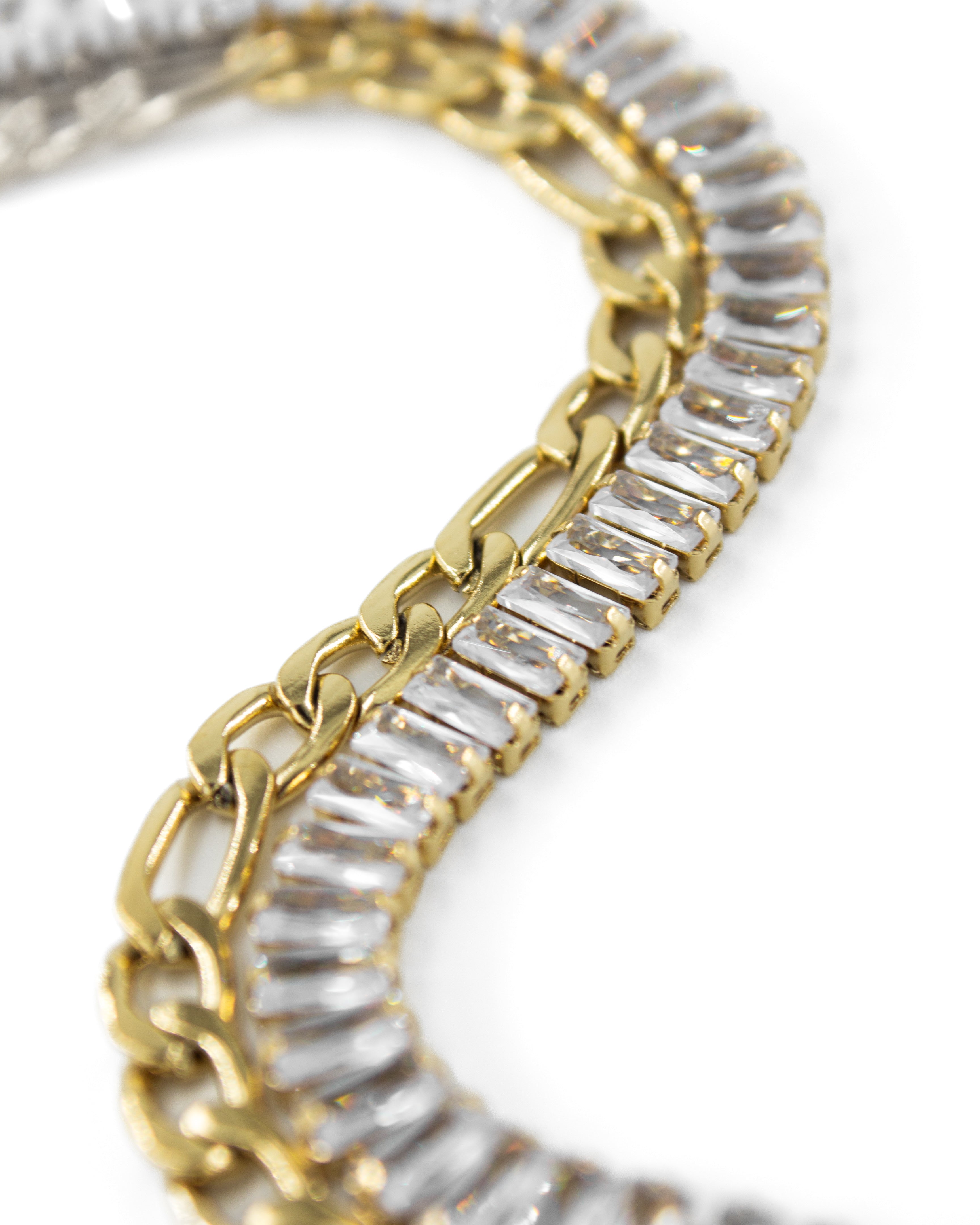 AZURE DROP 2'Lİ TAŞLI ÇELİK BİLEKLİK