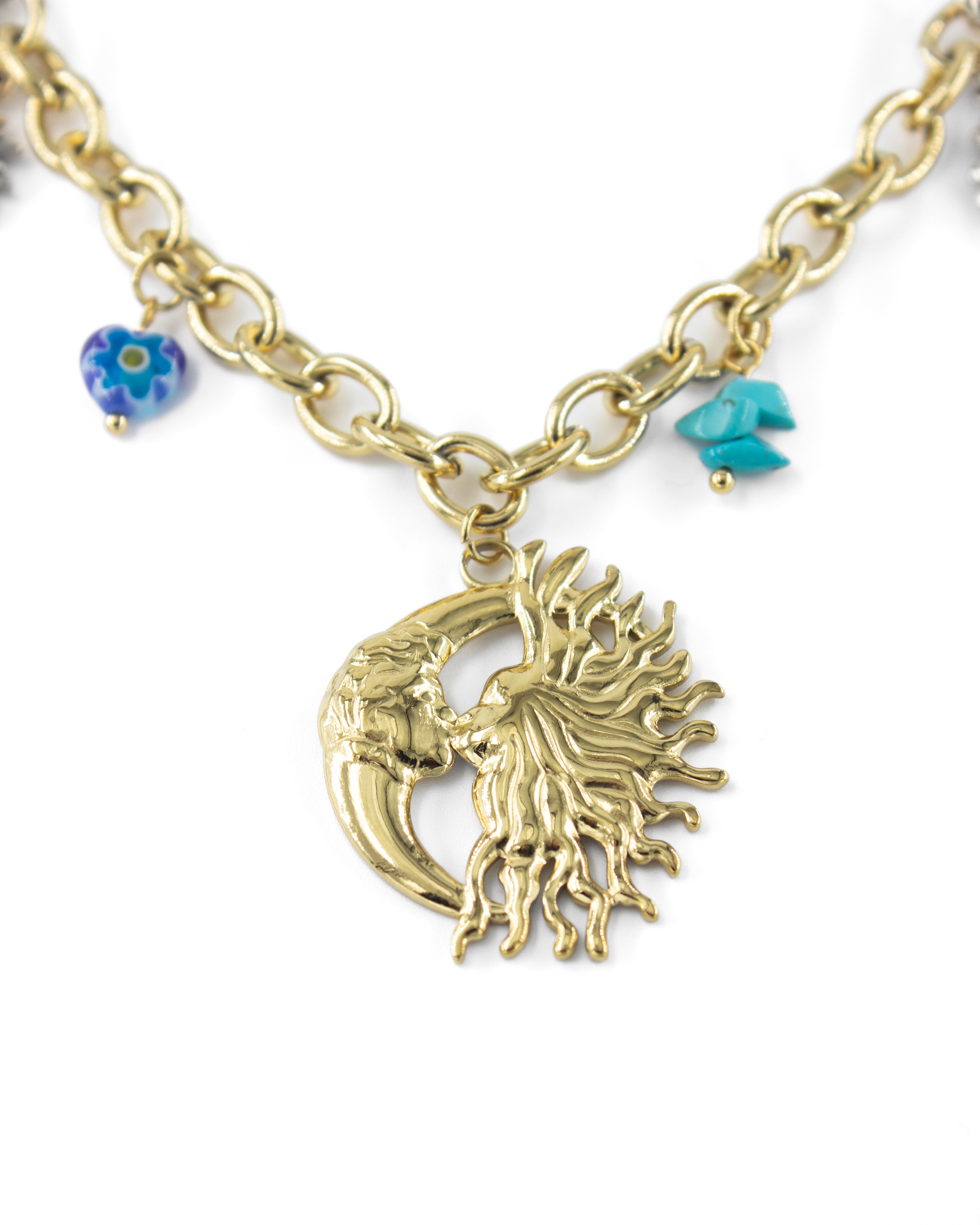 HARMONIA CHARMLI ÇELİK KOLYE