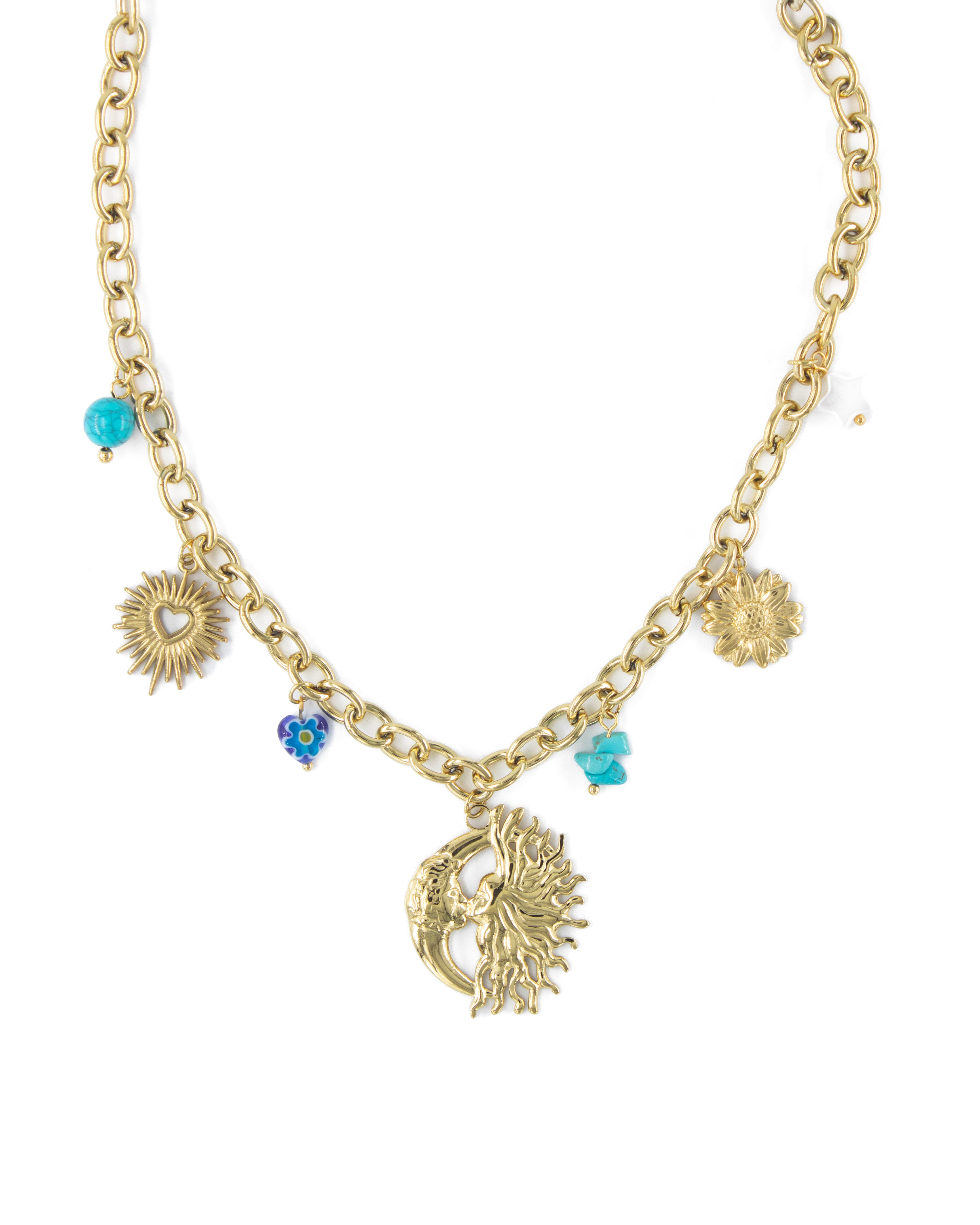 HARMONIA CHARMLI ÇELİK KOLYE