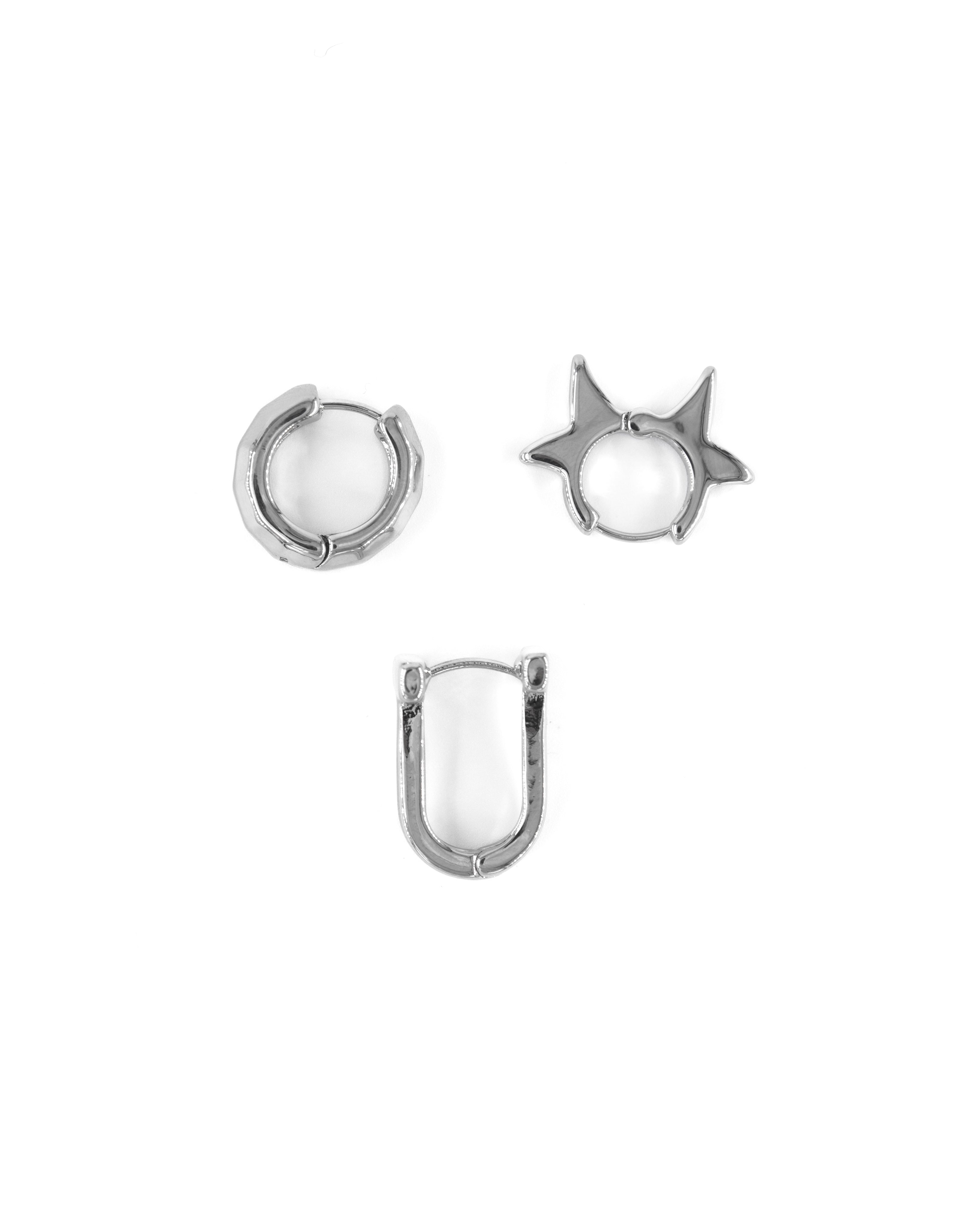 PURA SILVER ÇELİK 3'LÜ KÜPE