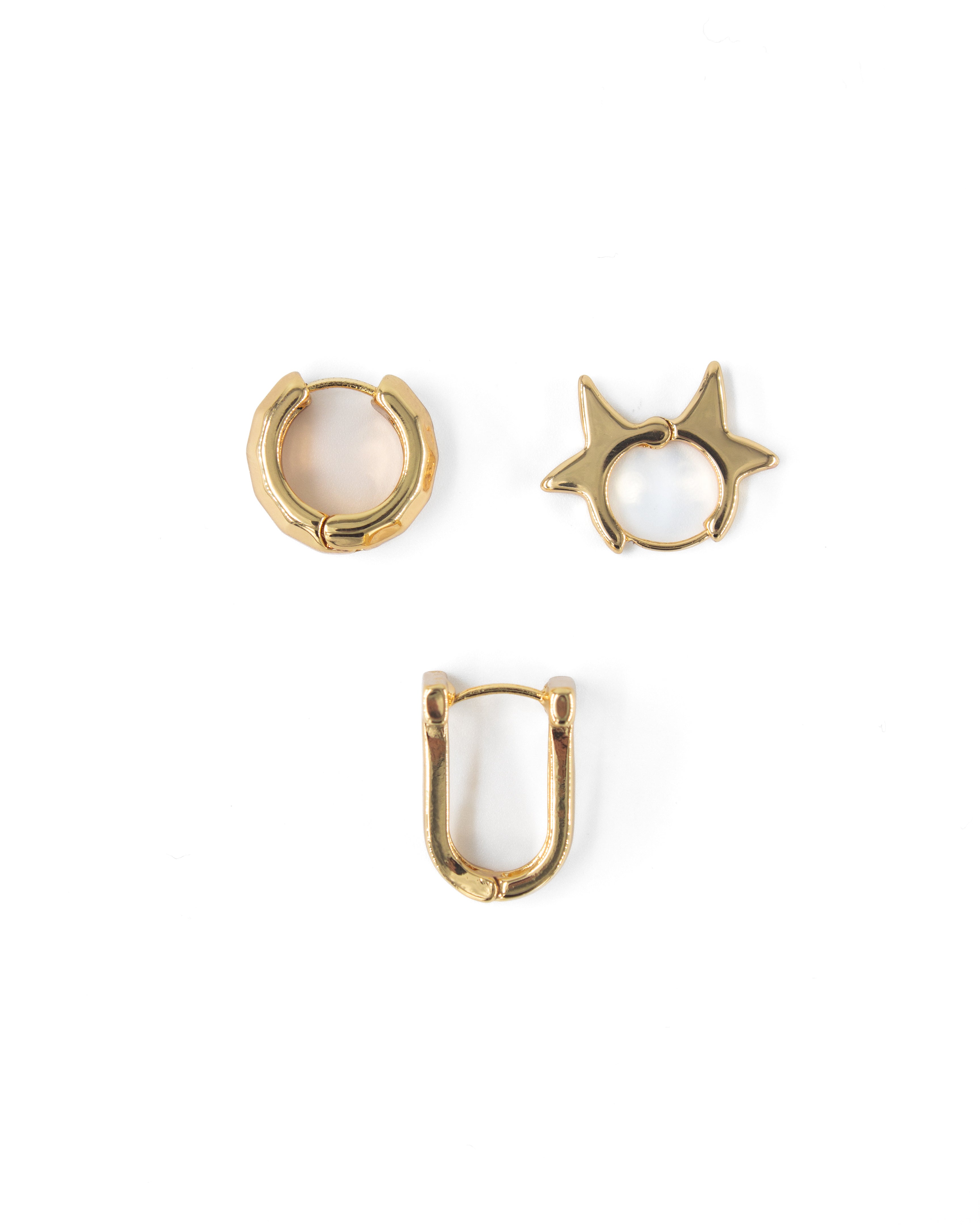 PURA GOLD ÇELİK 3'LÜ KÜPE