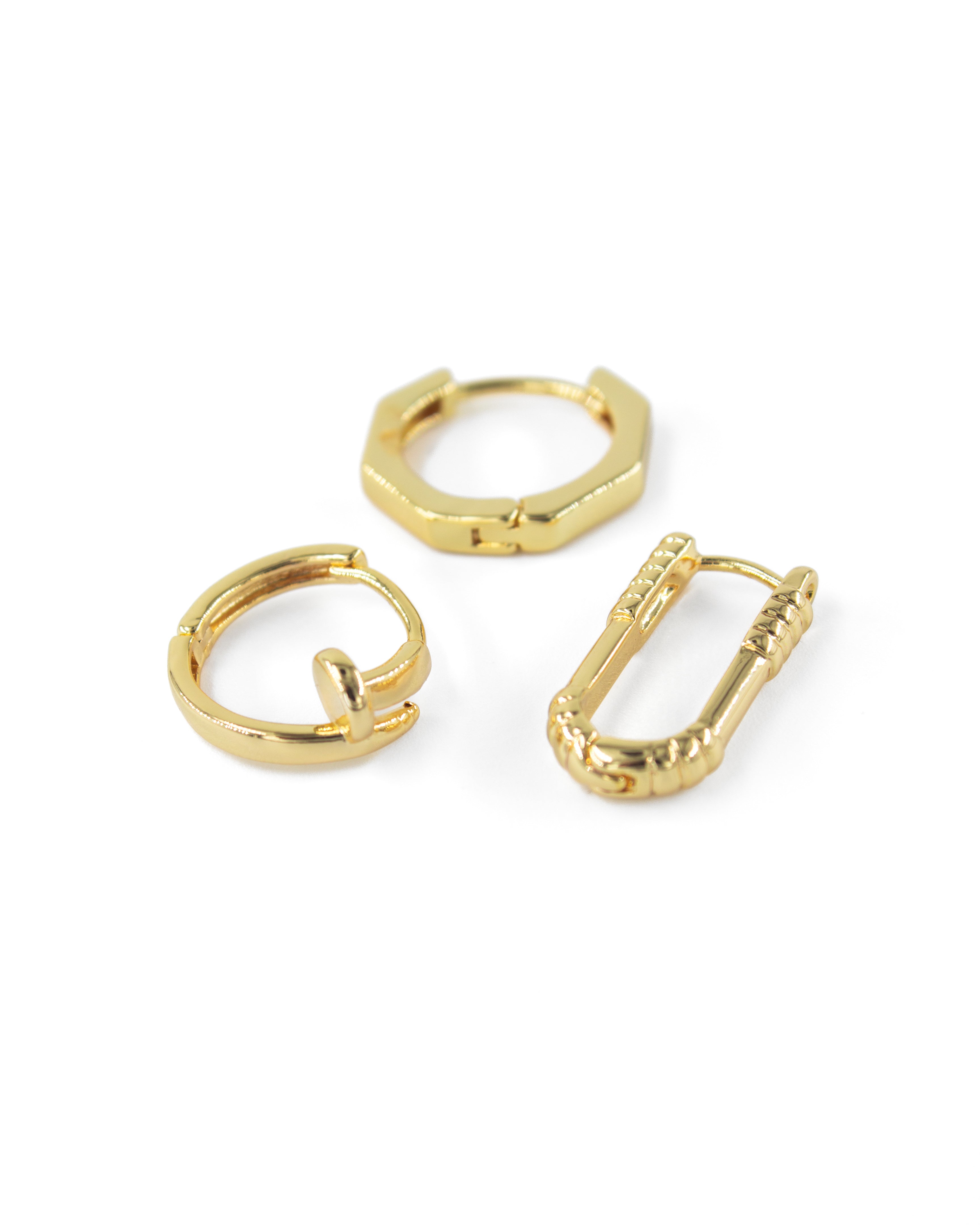 ORDO GOLD ÇELİK 3'LÜ KÜPE