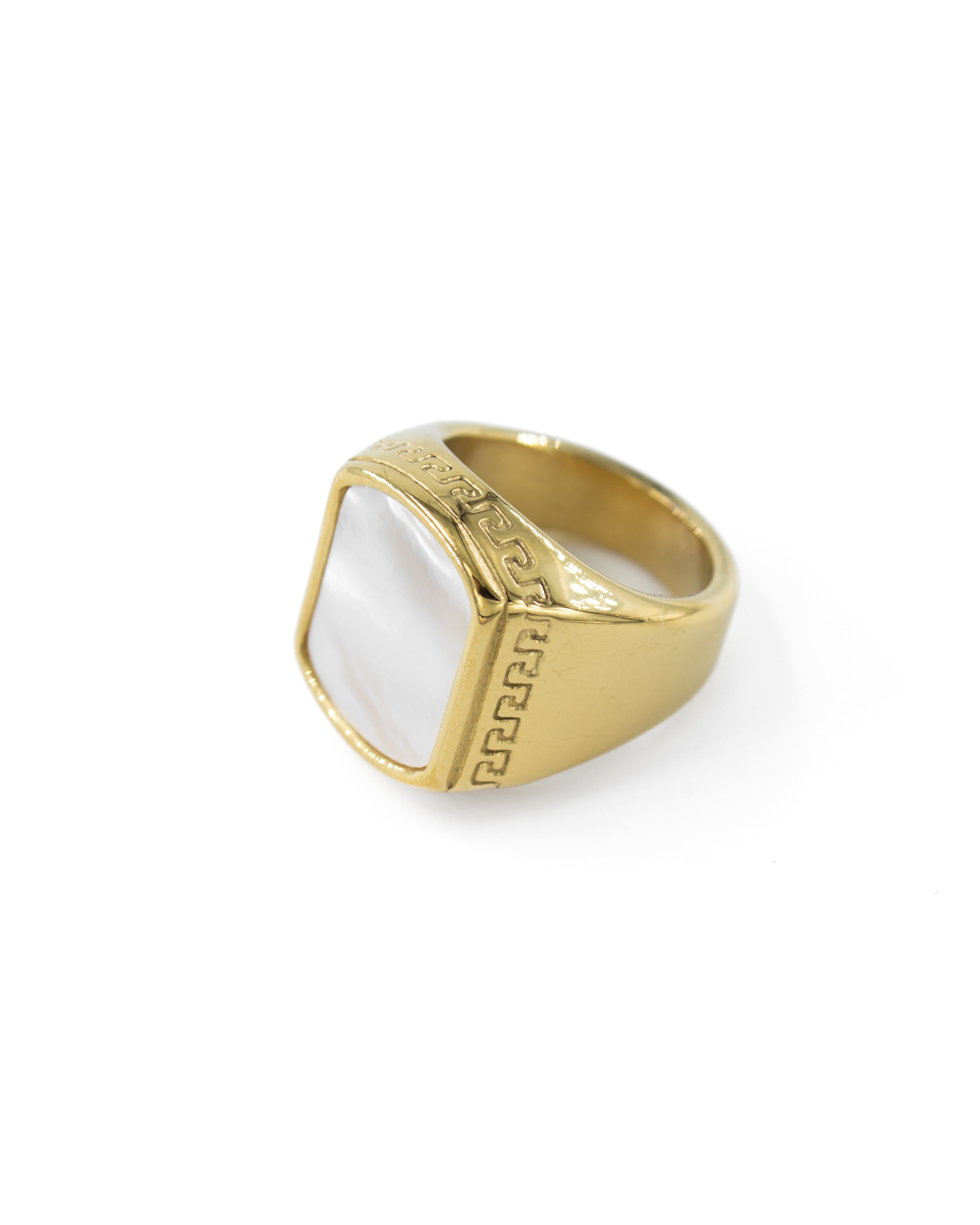 ATHERION İŞLEMELİ TAŞLI NUMARALI YÜZÜK