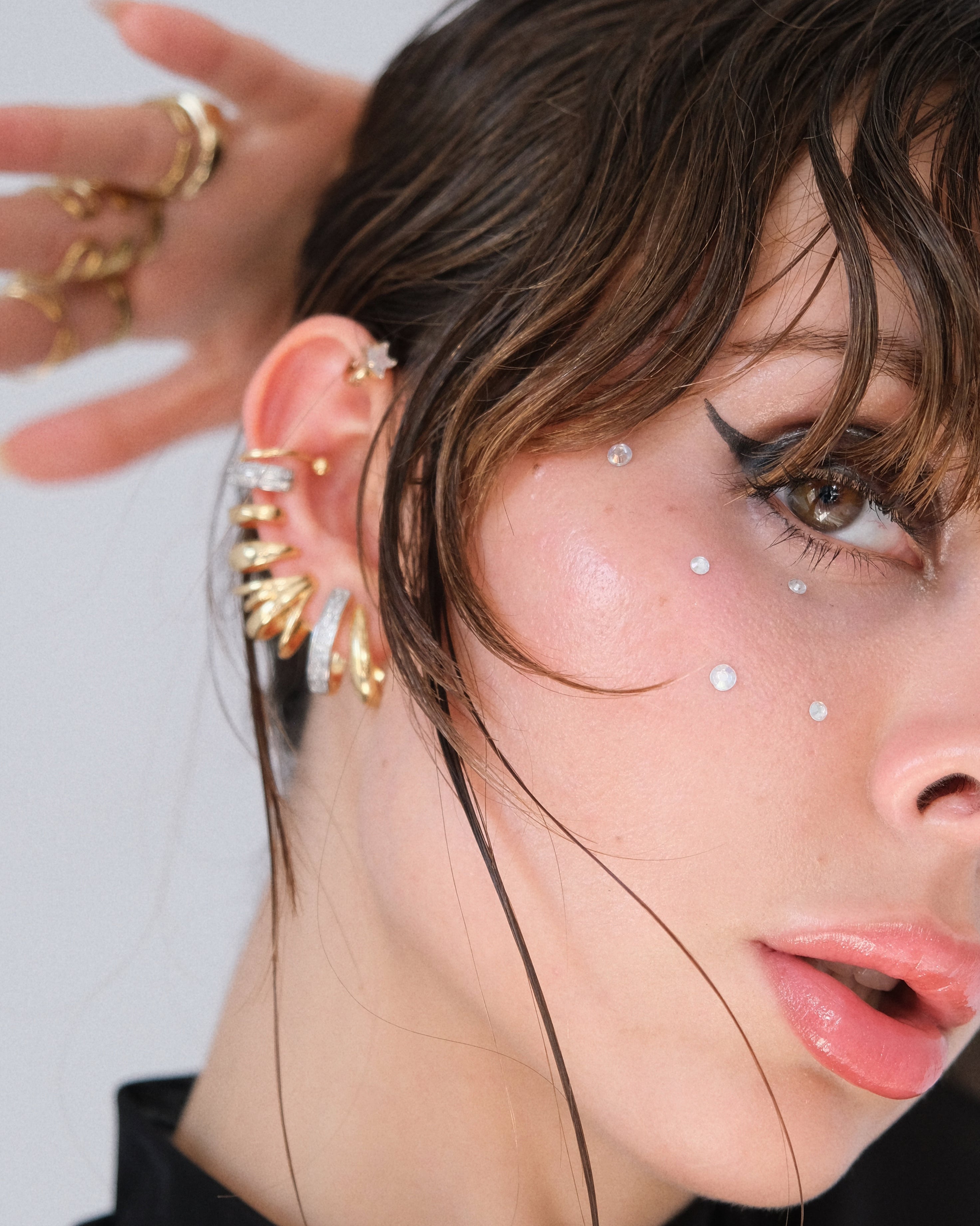 SOLYNE ÇOKLU ÇELİK EAR CUFF