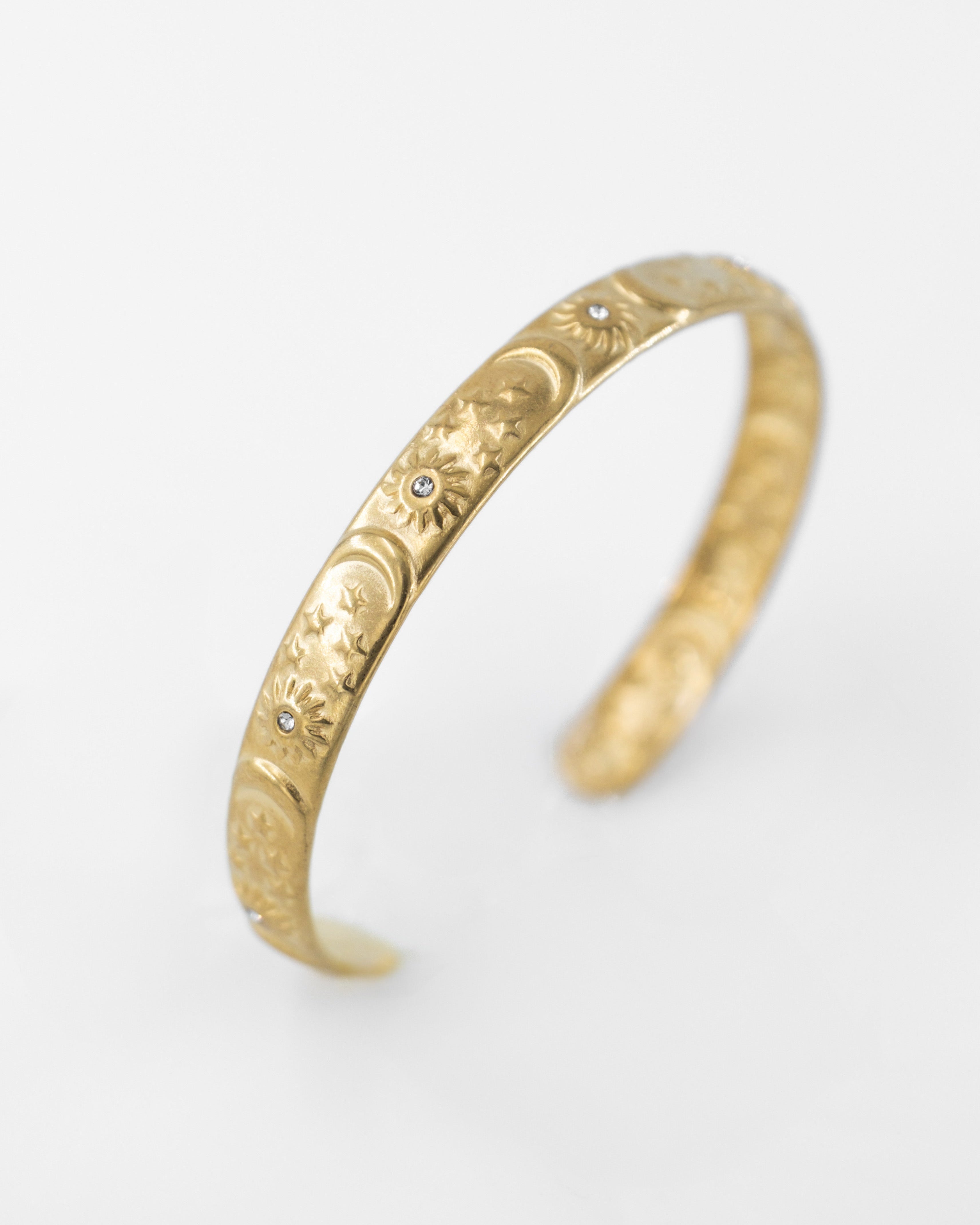 KOZMOGRAFI TAŞLI AYARLANABİLİR ÇELİK BİLEKLİK