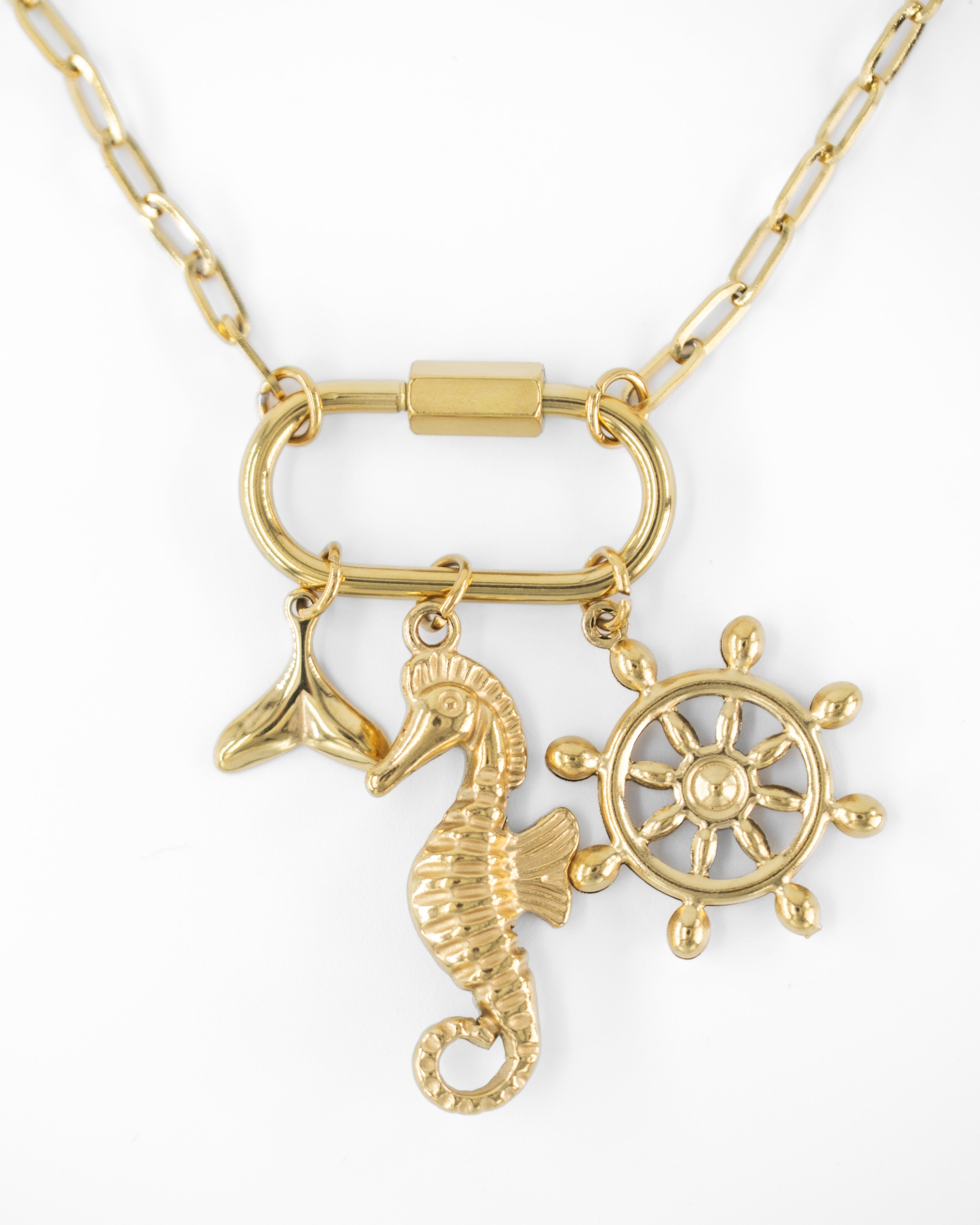 SEASPELL CHARMLI ÇELİK KOLYE