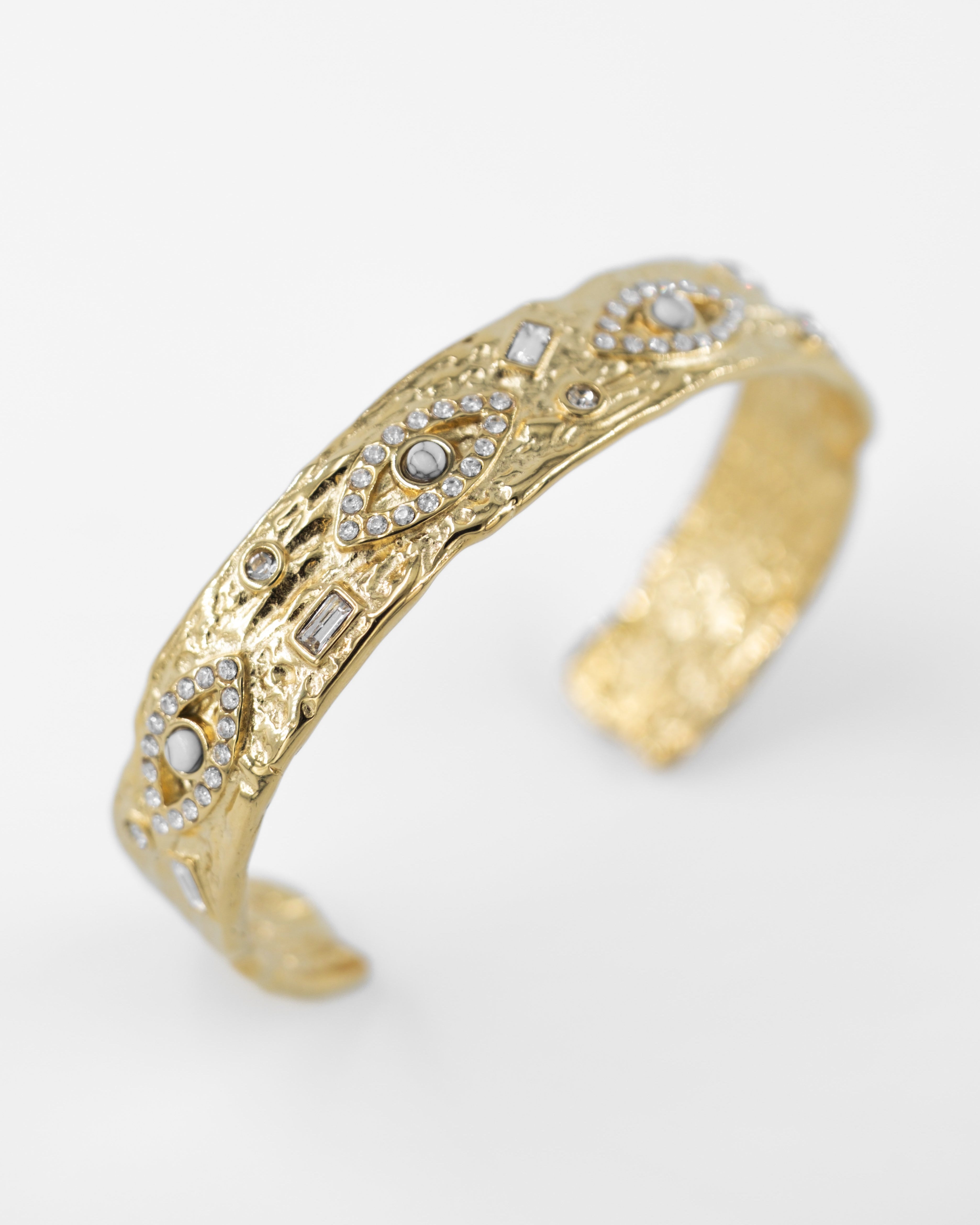 PALLADIUM TAŞLI AYARLANABİLİR ÇELİK BİLEKLİK