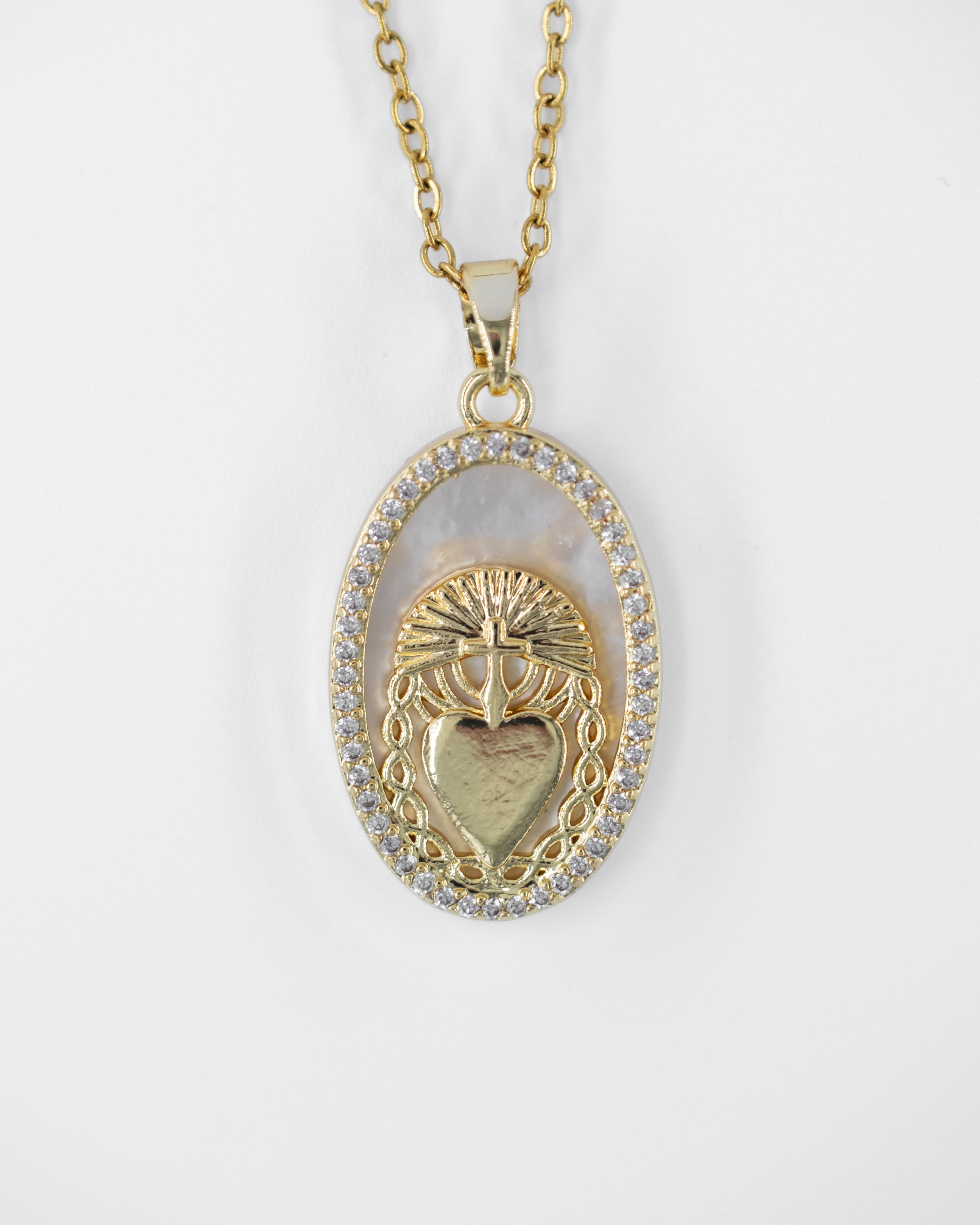 SOLA VINCULA SEDEFLİ ÇELİK KOLYE