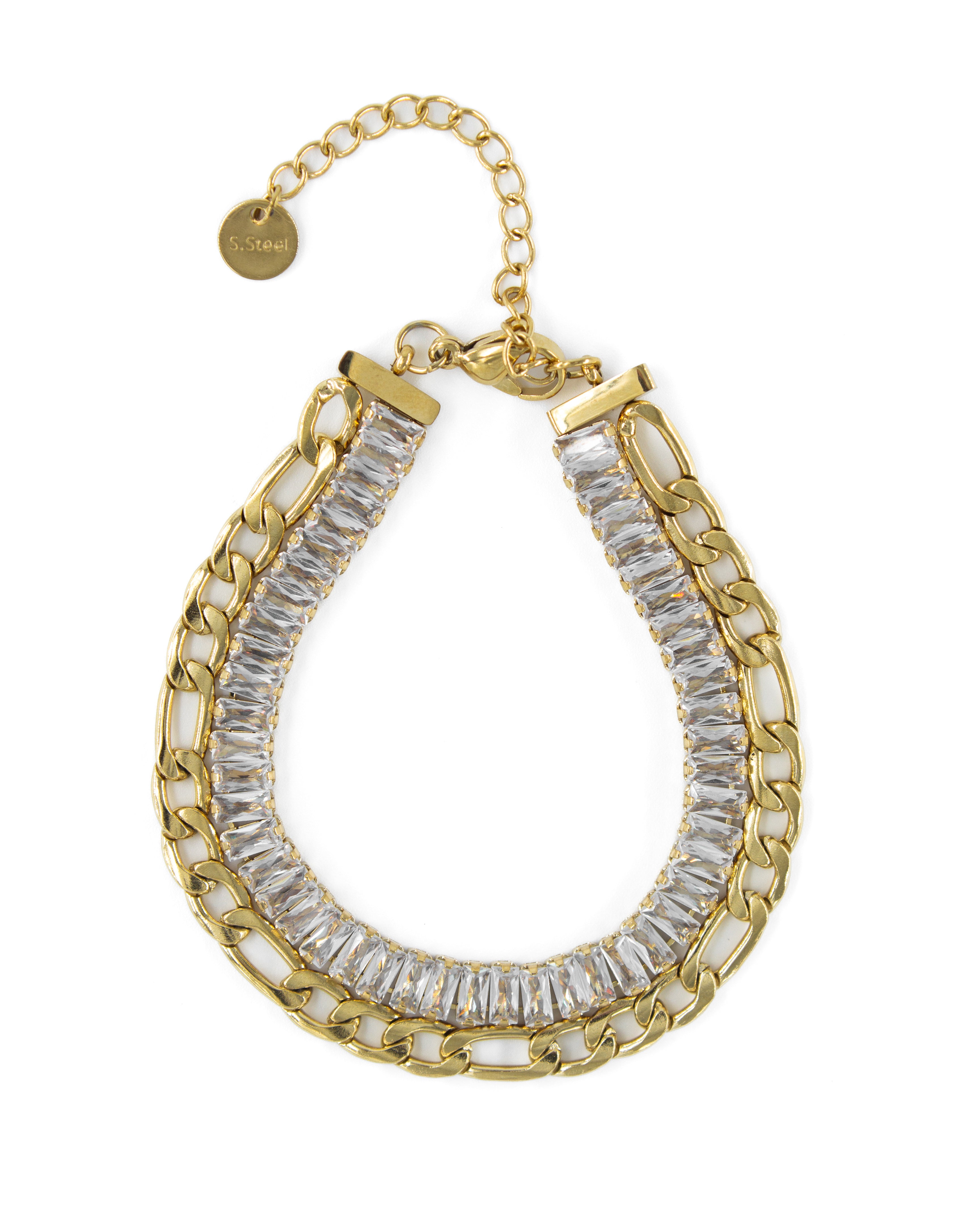 AZURE DROP 2'Lİ TAŞLI ÇELİK BİLEKLİK