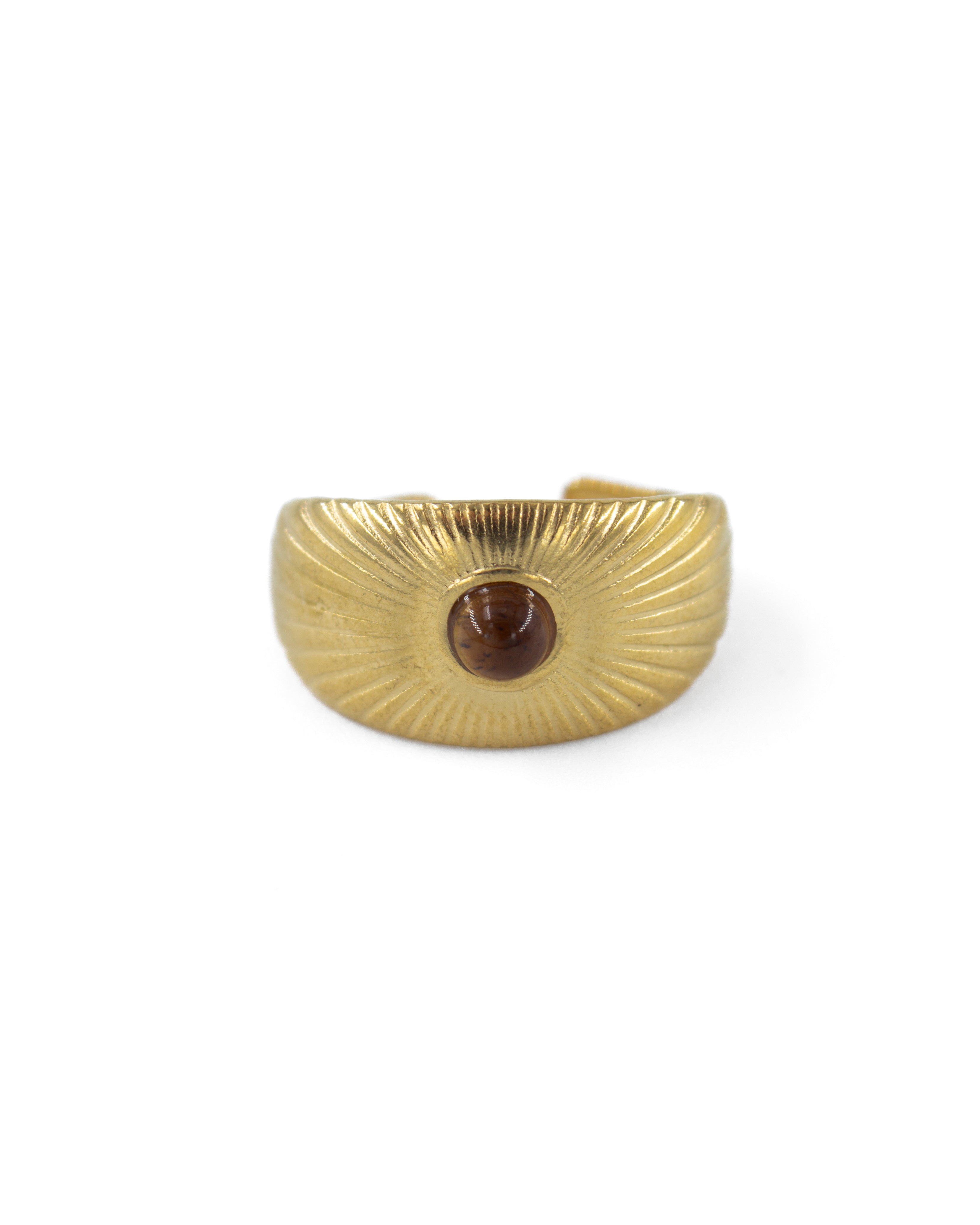 FULGOR İŞLEMELİ AYARLANABİLİR ÇELİK YÜZÜK