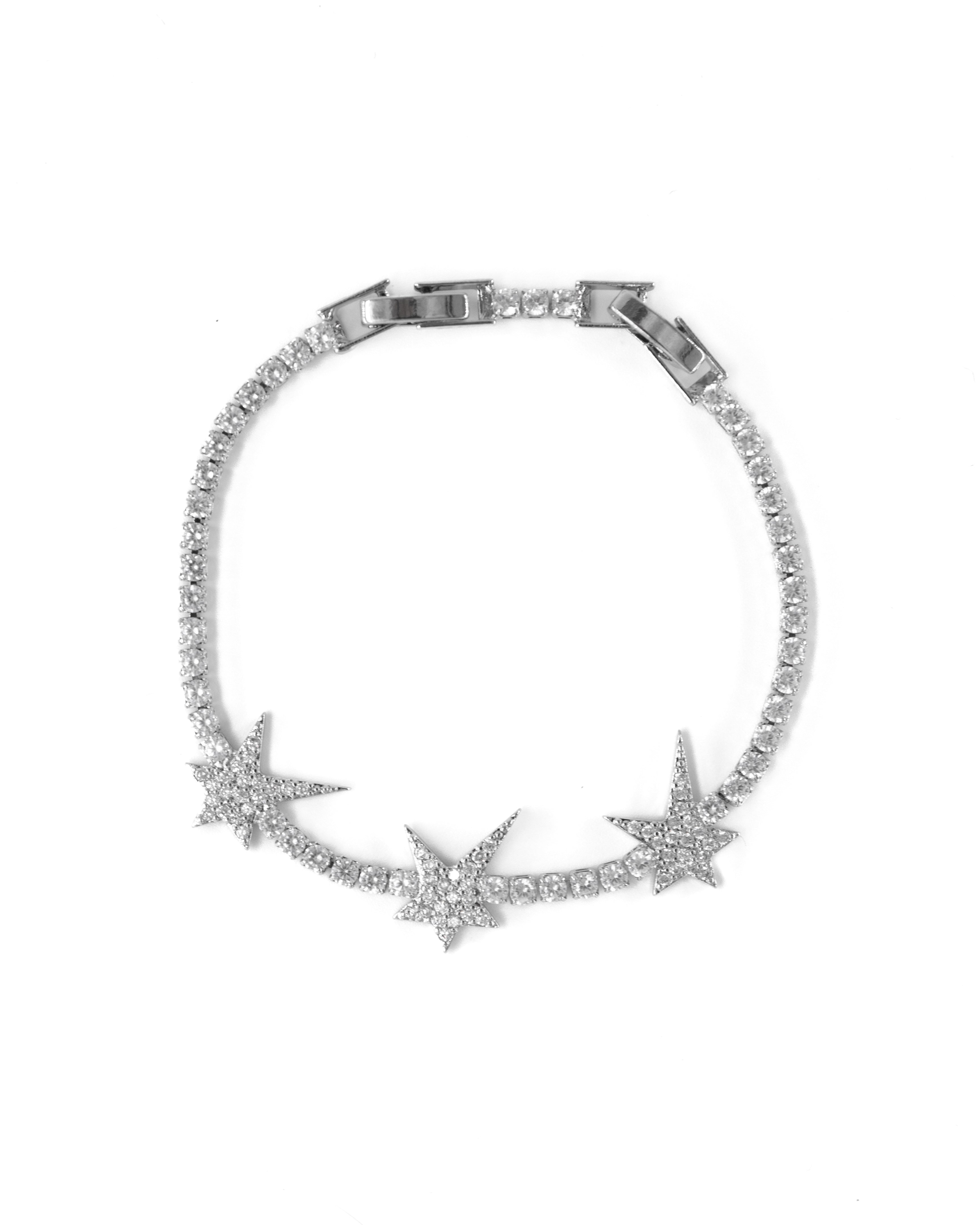 SIDEREA SILVER TAŞLI ÇELİK BİLEKLİK