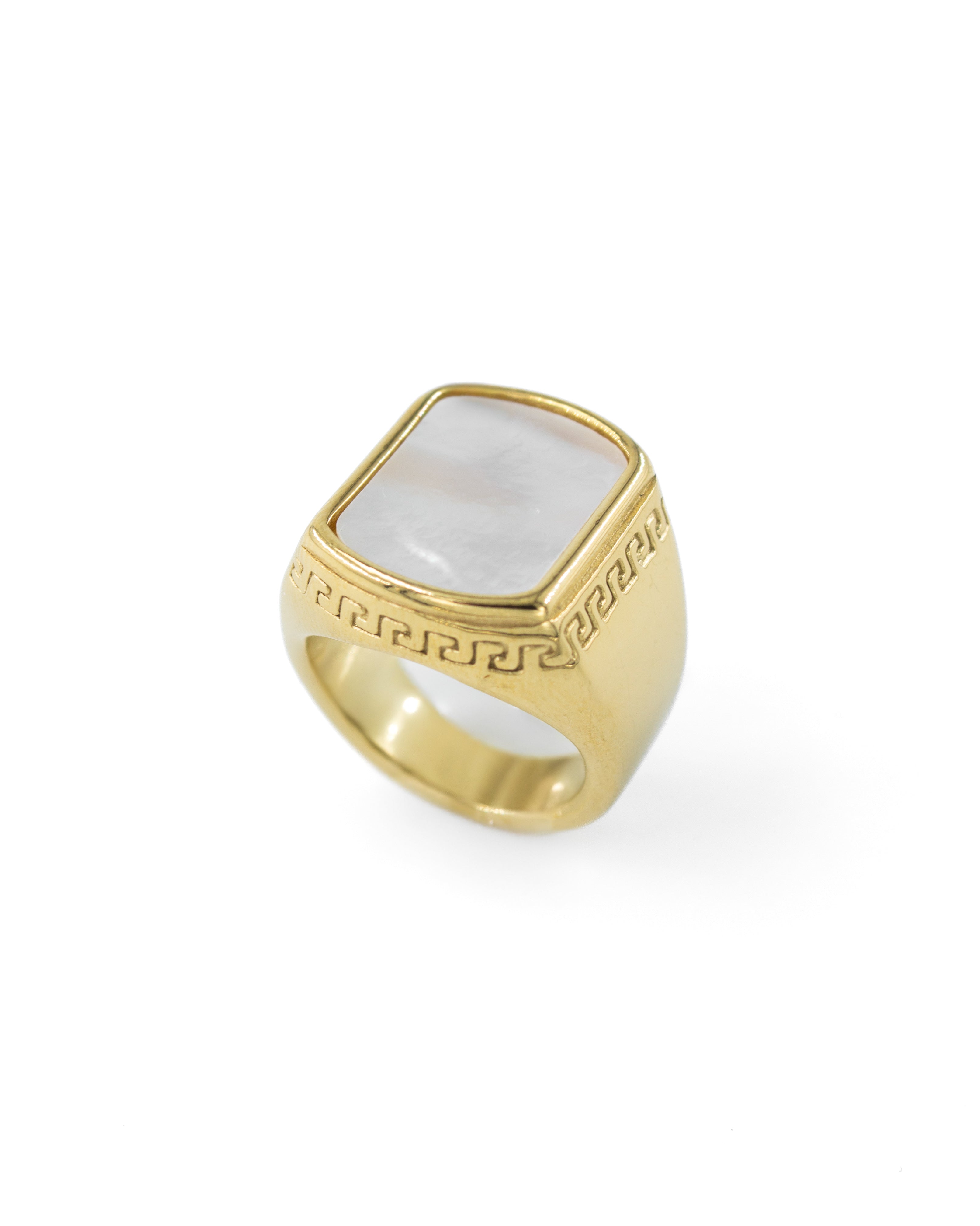 ATHERION İŞLEMELİ TAŞLI NUMARALI YÜZÜK