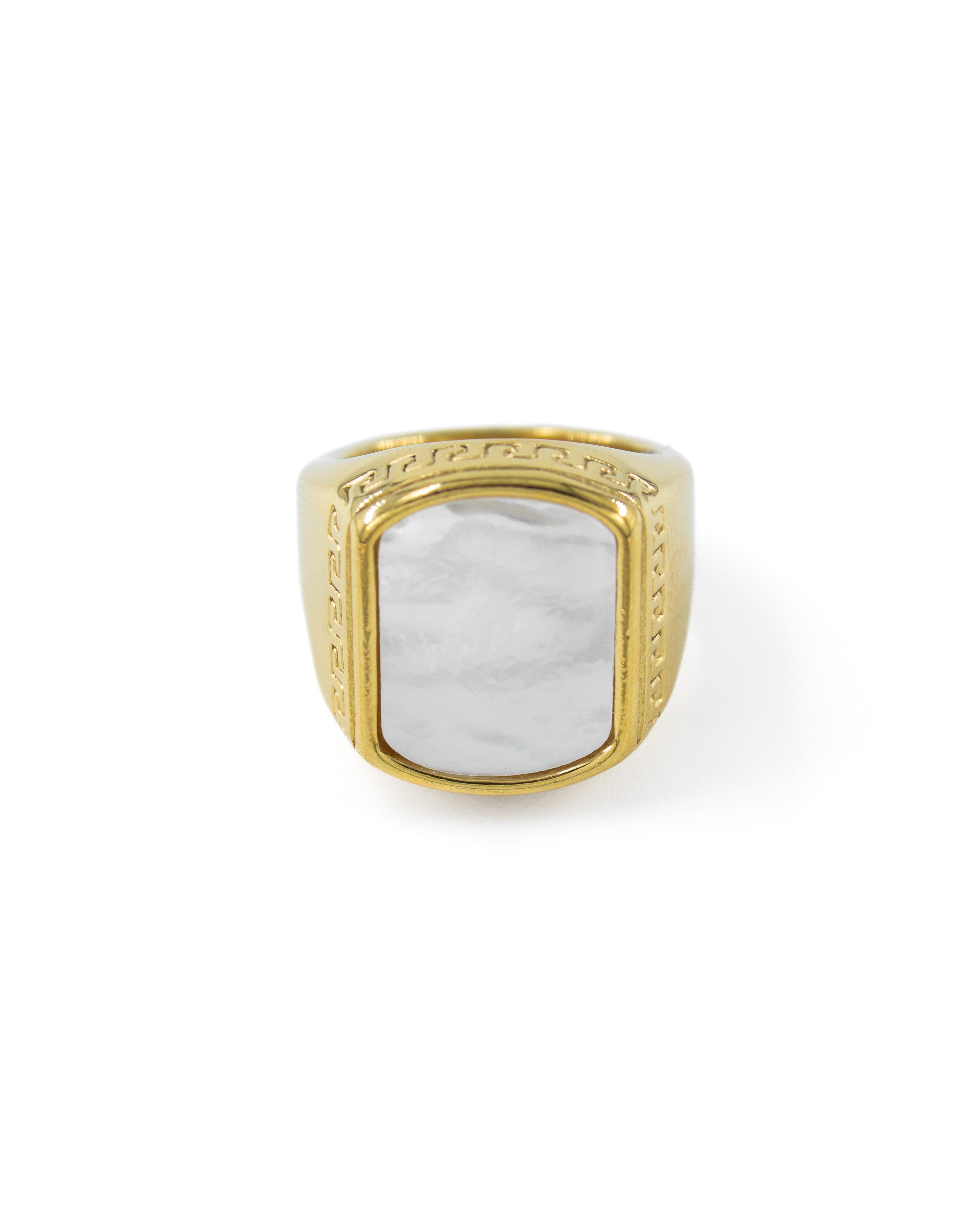 ATHERION İŞLEMELİ TAŞLI NUMARALI YÜZÜK