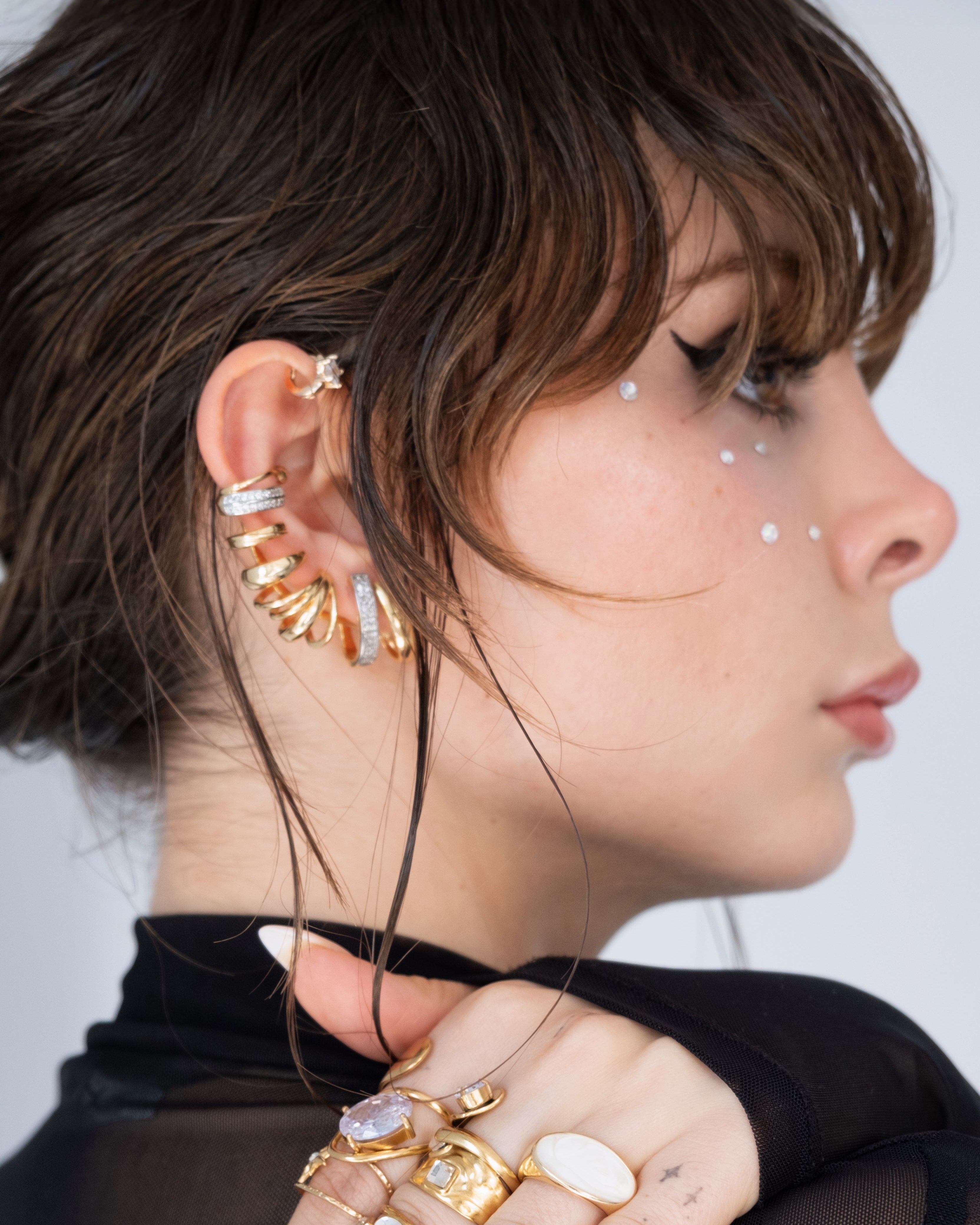 SOLYNE ÇOKLU ÇELİK EAR CUFF